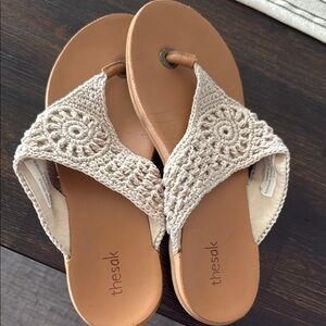 The Sak Women's Crochet Sandals - Cream